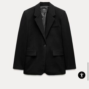 Zara Black Oversized Blazer